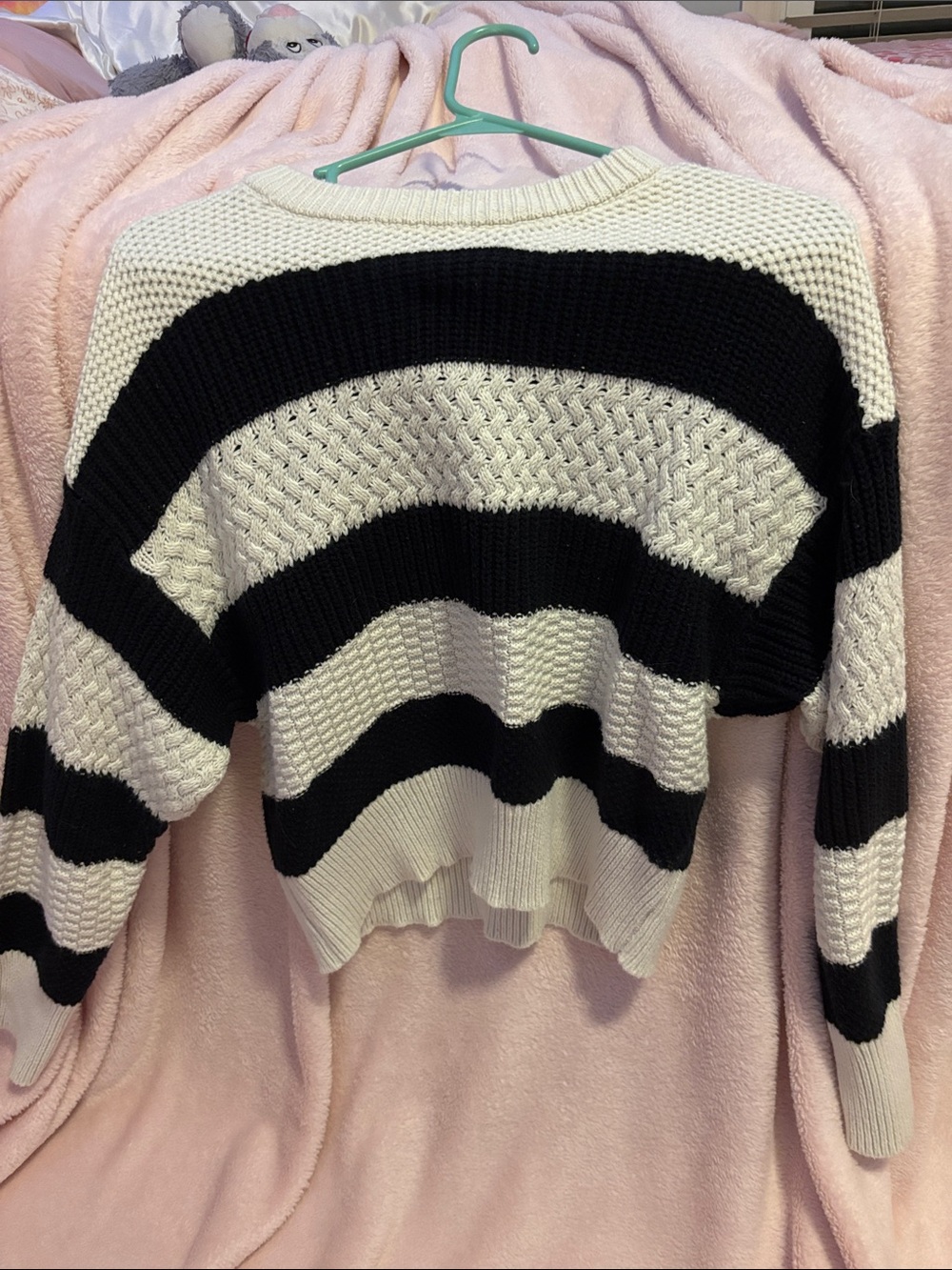 Target Black and White Striped Crewneck Sweater